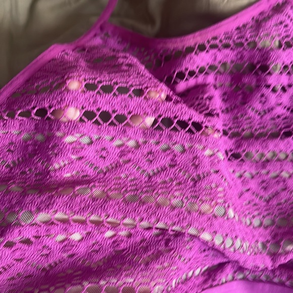 Victorias Secret Lace Mesh Halter Bralette crop top - Picture 4 of 6